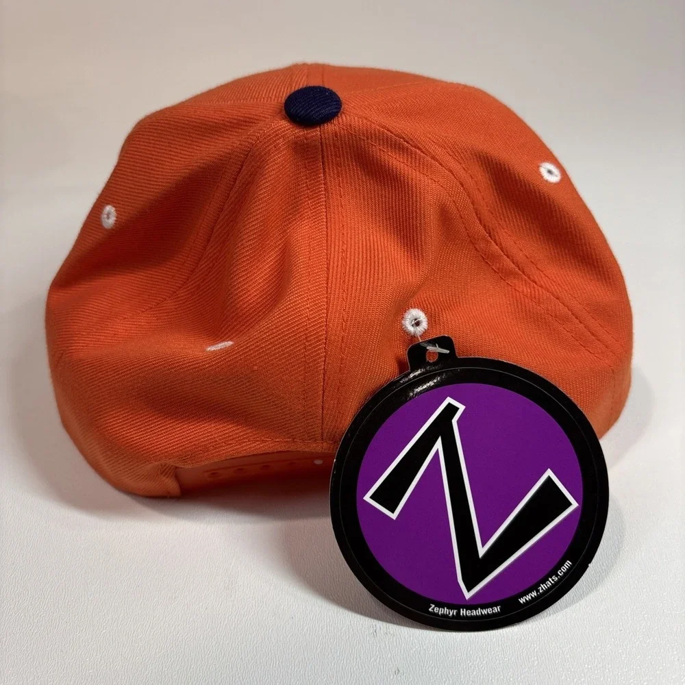 Zephyr Kids -Clemson Tigers Embroidered Snapback Flat-Billed Orange Hat Cap NWT